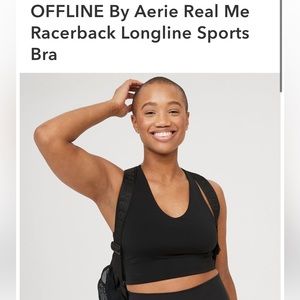 Aerie Offline Longline Unlined Sports Bra